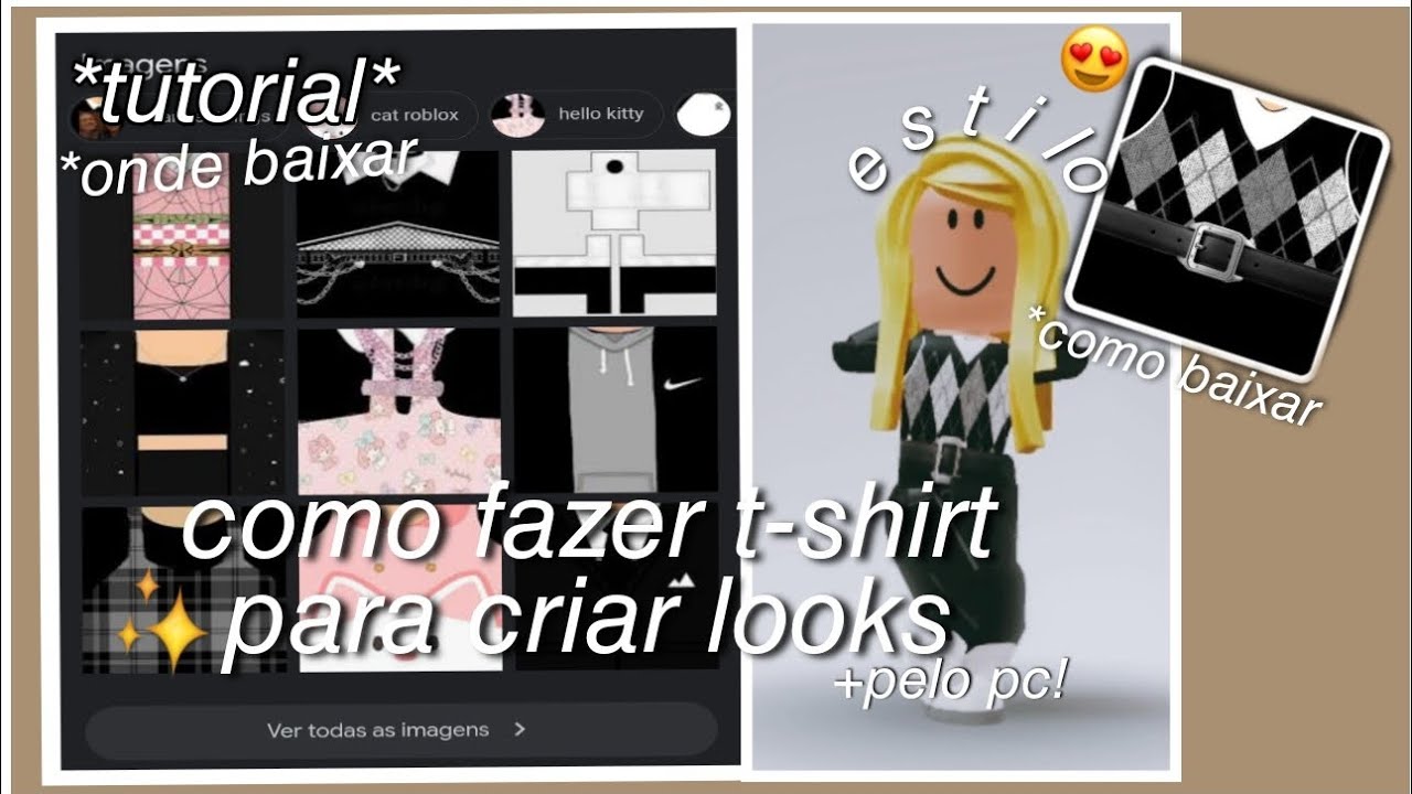 Como fazer T-shirt no Roblox personalizada com nome do canal, de